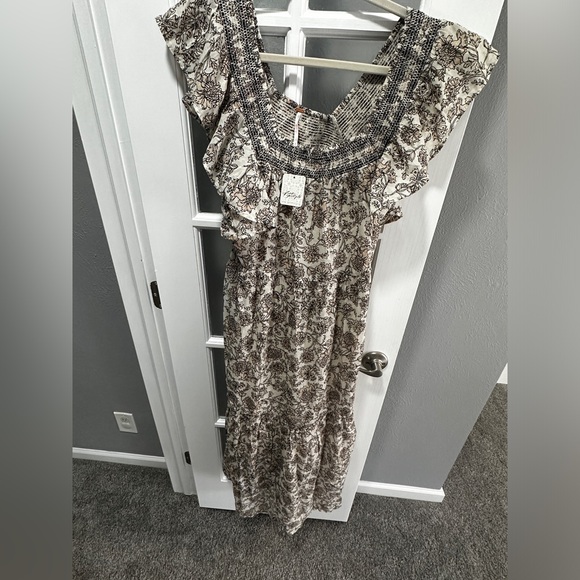 ⭐️SOLD⭐️NWT Free People Women's Bonita Printed Midi Dress - Picture 10 of 16